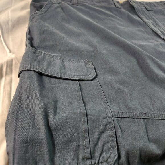 Wrangler Authentics Mens Blue Stretch Cargo Shorts (Actual Sz 51) NWT FREE Ship - Picture 6 of 15